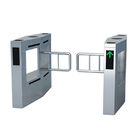 Security Flap Entrance Automatic Turnstiles Electronic Fingerprint High Sensitivity