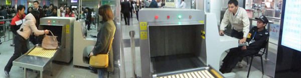 sprzęt bezpieczeństwa publicznego lotniska, skaner bagażu X Ray z tunelem o wymiarach 1000 mm x 1000 mm